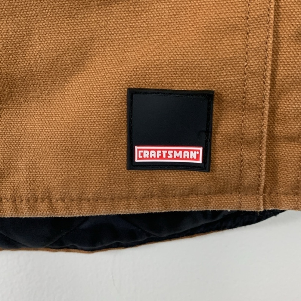 Craftsman Quilt Lined Utility Vest Men’s Size XL - Picture 3 of 6